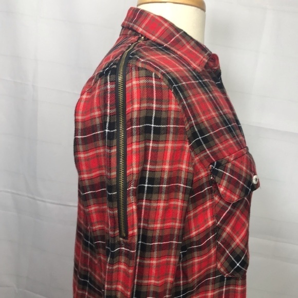 Alison Andrews Plaid button down shirt S long s - Picture 3 of 5
